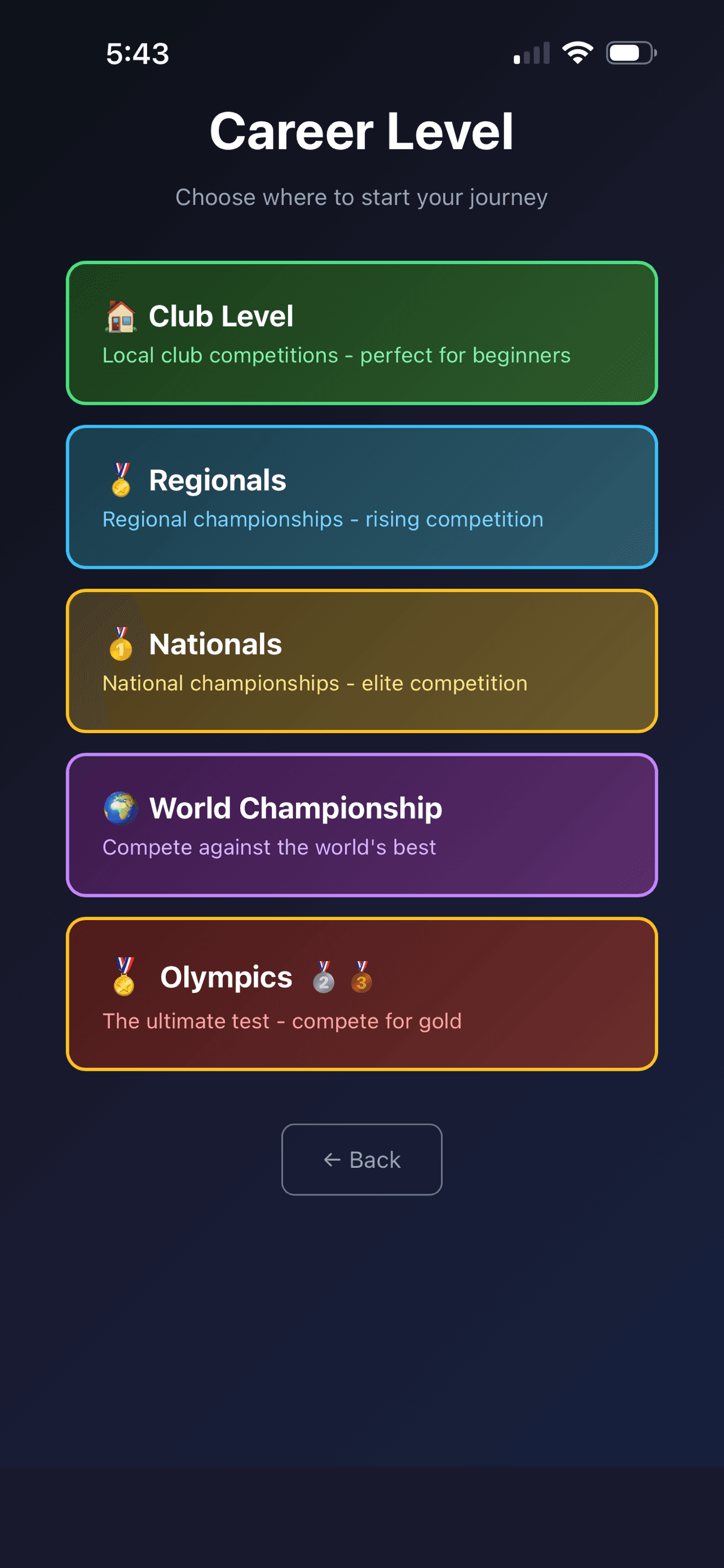 Curling Pro+ - Career Levels